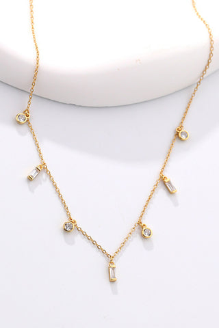 18K Gold Plated Multi-Charm Chain Necklace