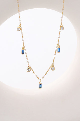 18K Gold Plated Multi-Charm Chain Necklace