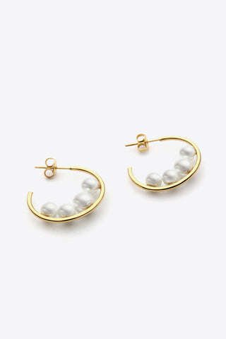 Nantucket Pearl Hoops