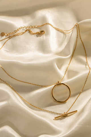 Zana Layered 18K Gold-Plated Necklace