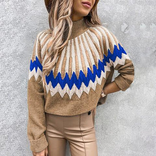 Mock Neck Long Sleeve Sweater