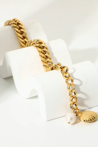 Cenote 18K Gold-Plated Curb Chain Bracelet