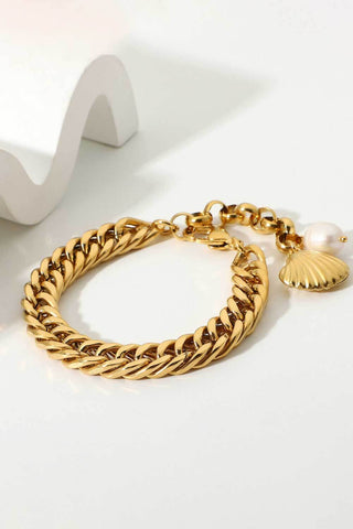 Cenote 18K Gold-Plated Curb Chain Bracelet