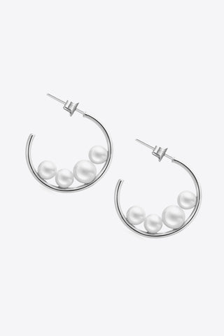 Nantucket Pearl Hoops