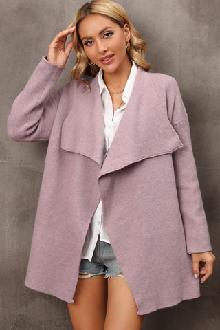 Waterfall Collar Longline Cardigan