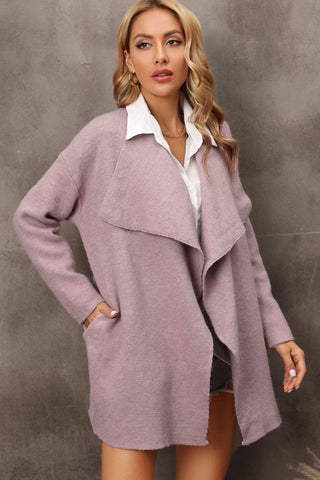 Waterfall Collar Longline Cardigan