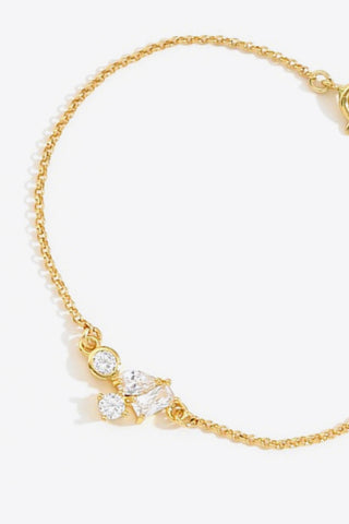 18K Gold Plated Delicate Zircon Bracelet