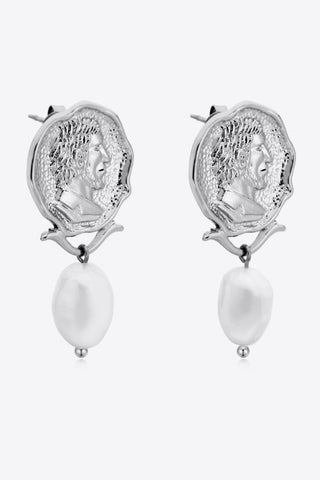 Isabella Gold-Plated Pearl Drop Earrings