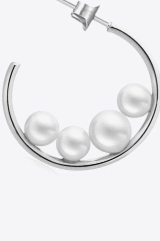 Nantucket Pearl Hoops