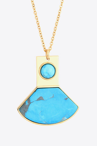 Azul 18K Gold-Plated Turquoise Pendant Necklace