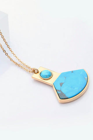 Azul 18K Gold-Plated Turquoise Pendant Necklace