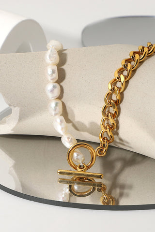 Dream Life Pearl Chunky Chain Necklace