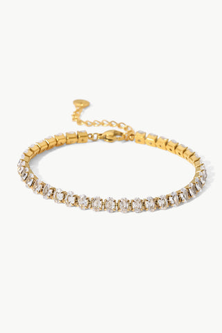 Augustine Inlaid Zircon 18K Gold Plated Bracelet