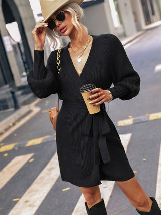 Kendall Wrap Sweater Dress