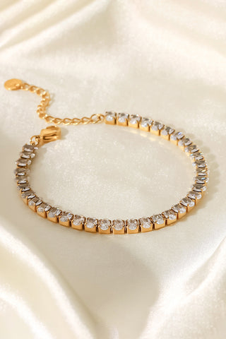 Augustine Inlaid Zircon 18K Gold Plated Bracelet