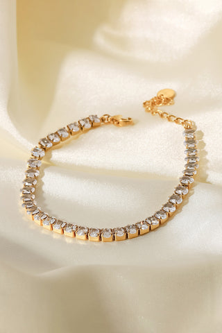 Augustine Inlaid Zircon 18K Gold Plated Bracelet