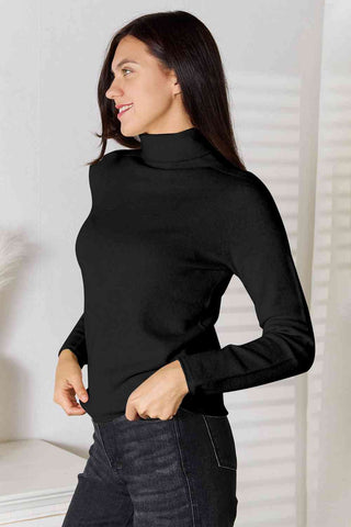 Turtleneck Long Sleeve Knit Top