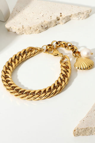 Cenote 18K Gold-Plated Curb Chain Bracelet