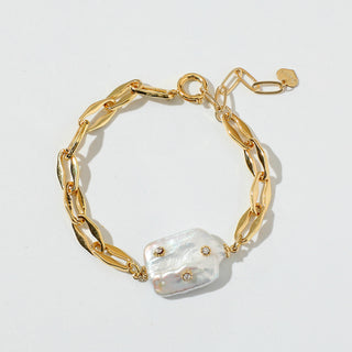 Mykonos Gold-Plated Freshwater Pearl Bracelet