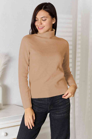 Turtleneck Long Sleeve Knit Top