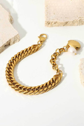 Cenote 18K Gold-Plated Curb Chain Bracelet